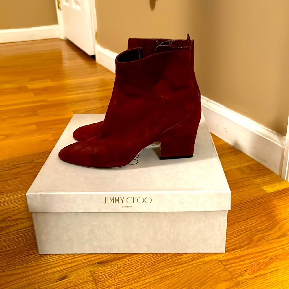 Jimmy Choo-Autumn 65 suede booties
